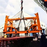 Contêiner sobre o adaptador de altura